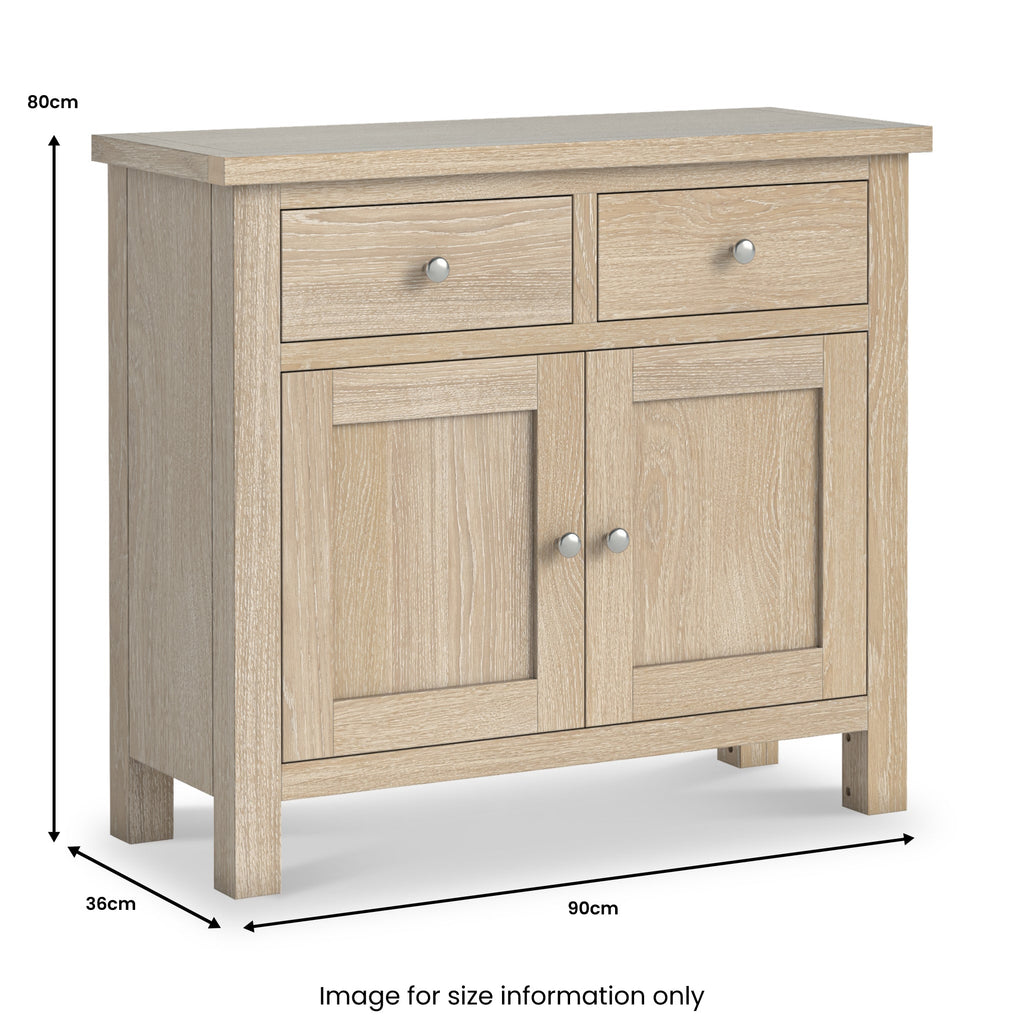 Farro Washed Oak Small Sideboard