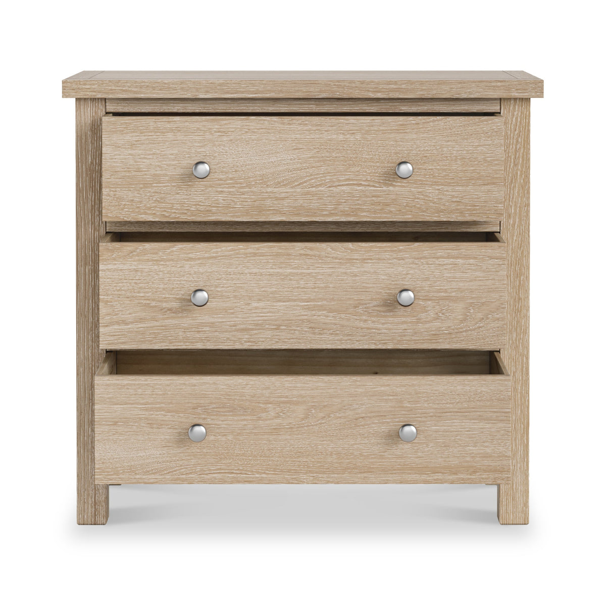 Farro Washed Oak 3 Drawer Chest