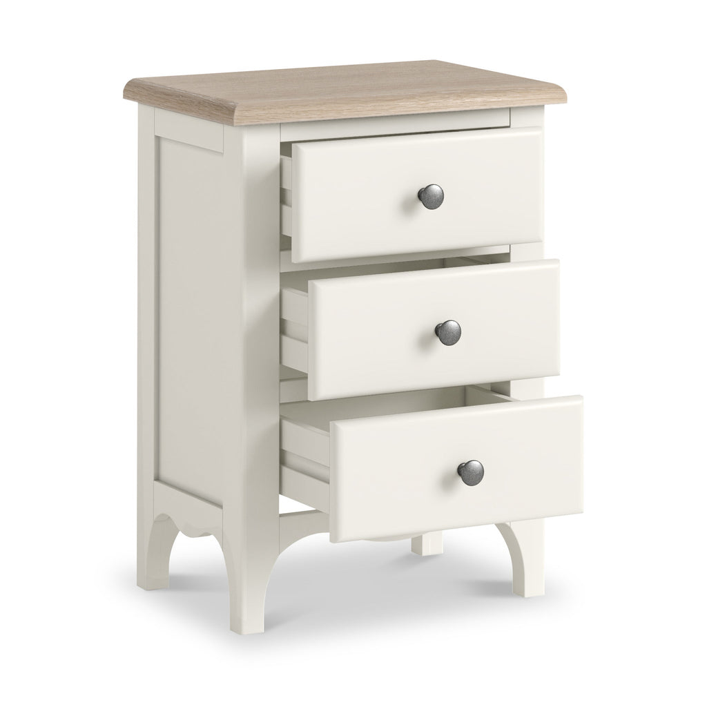 Celine 3 Drawer Bedside Table