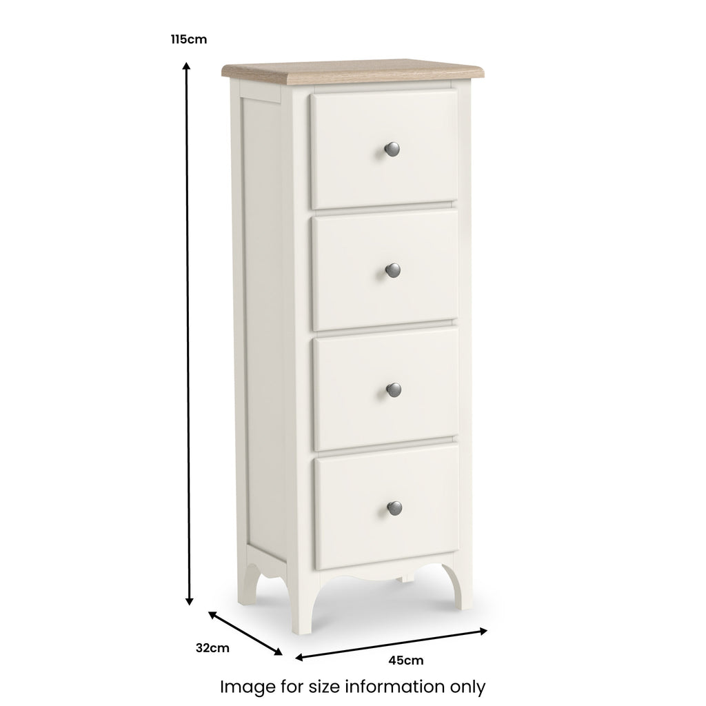 Celine 4 Drawer Tallboy Chest