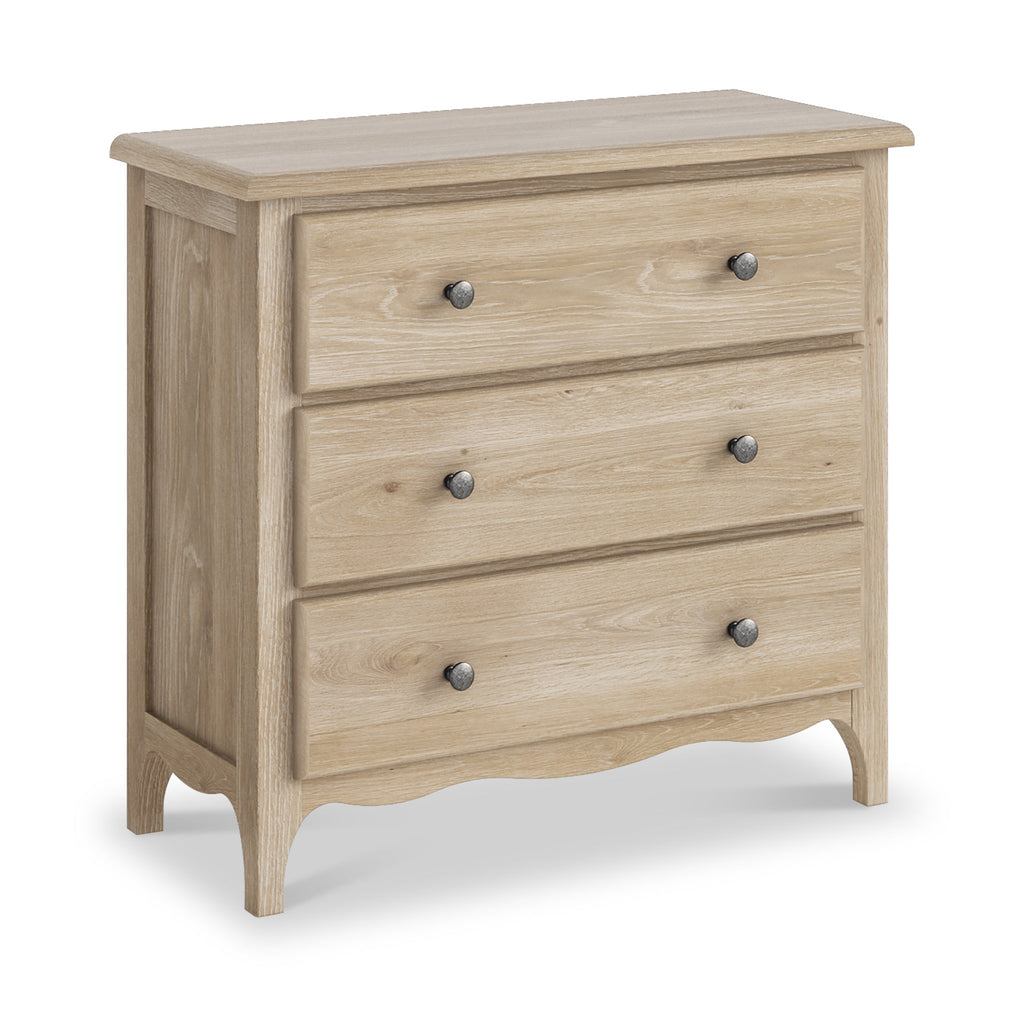 Celine Washed Oak 3 Drawer Chest