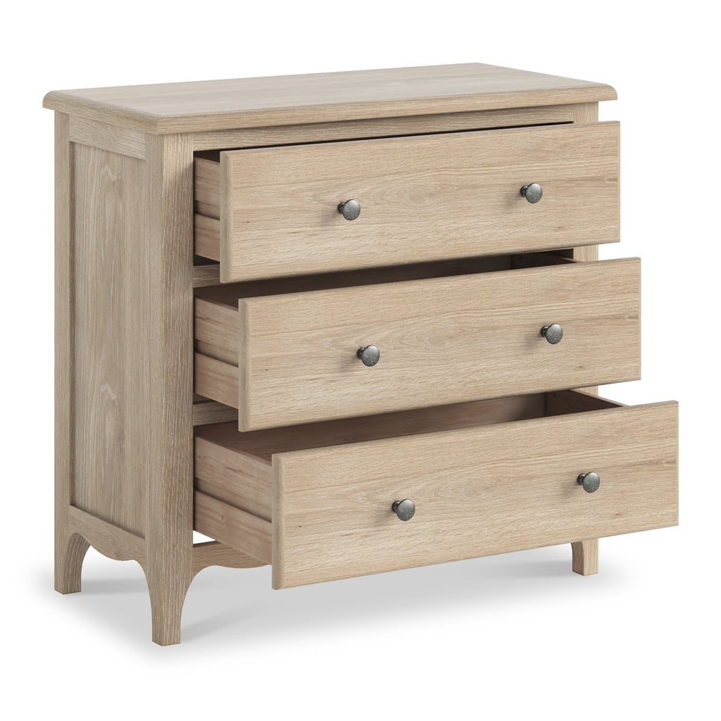 Celine Washed Oak 3 Drawer Chest