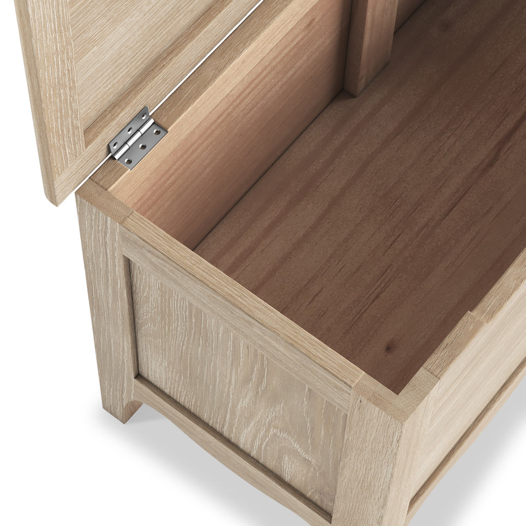 Celine Washed Oak Blanket Box