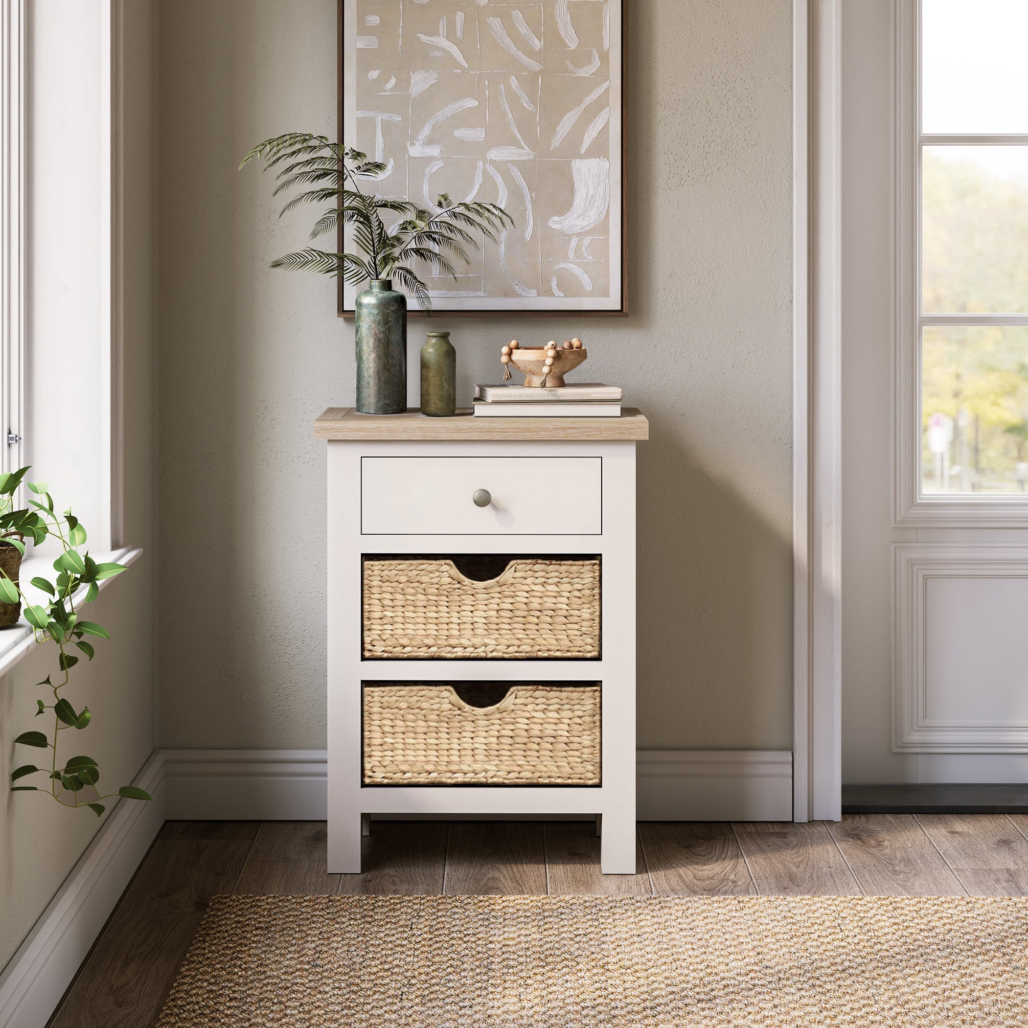 Farro Basket Telephone Table