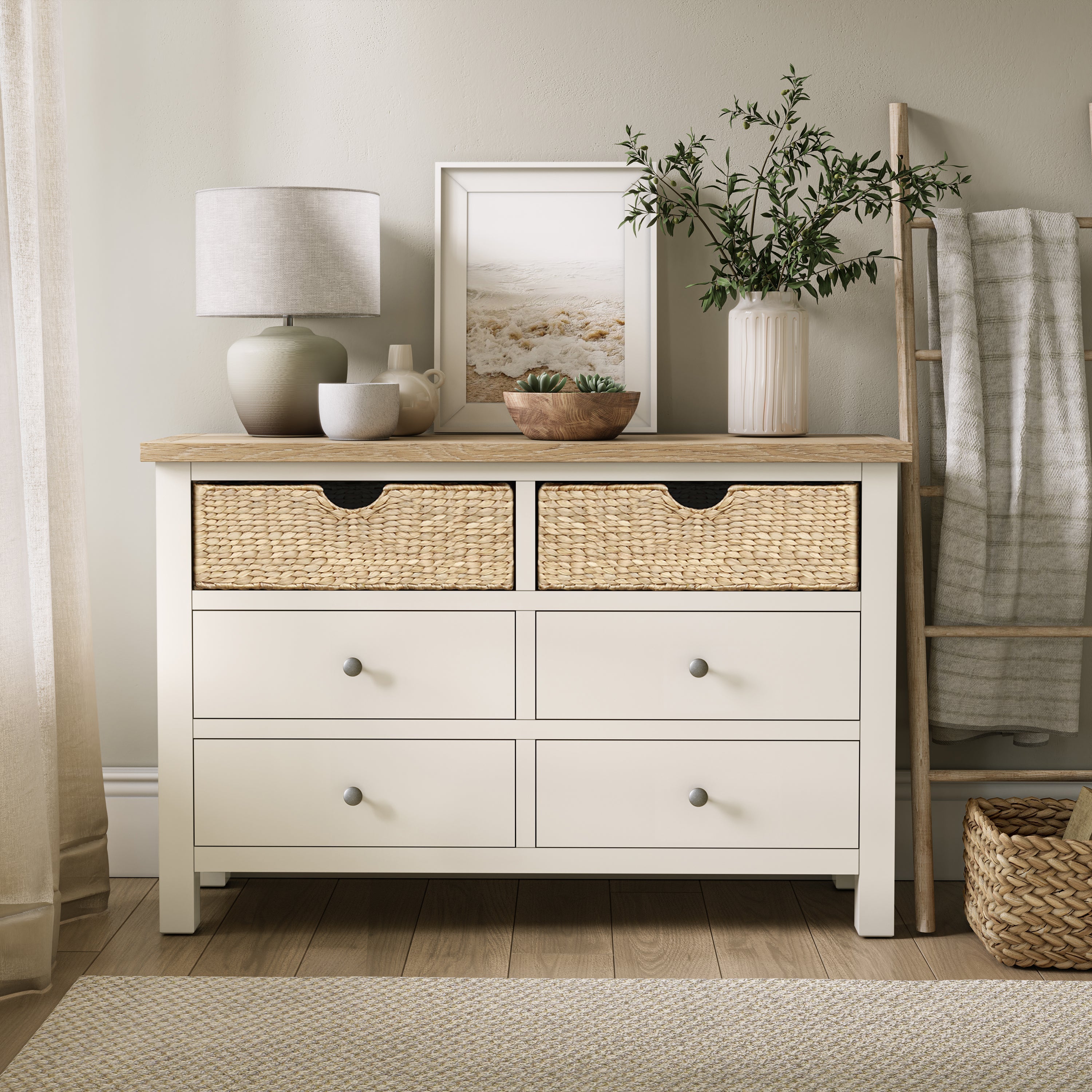 Farro Basket 6 Drawer Chest