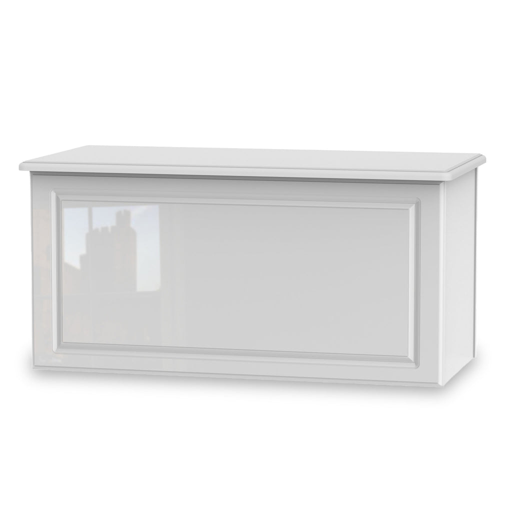 Kinsley White Gloss Blanket Box