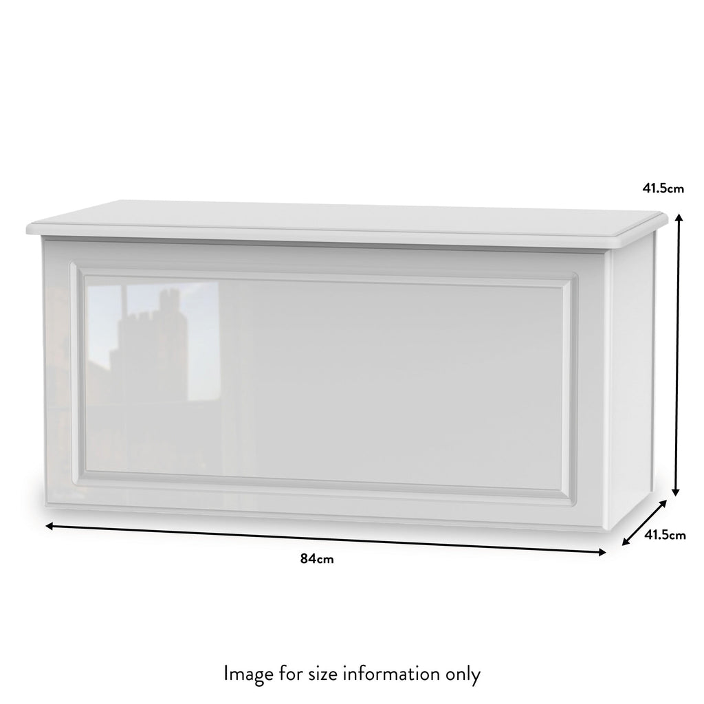 Kinsley White Gloss Blanket Box