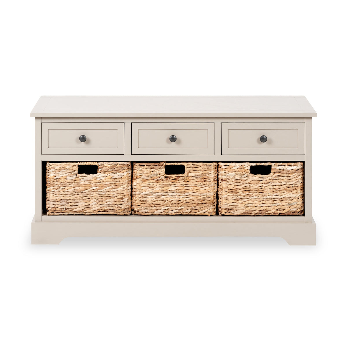 Devonshire Pine Storage Bench with Baskets