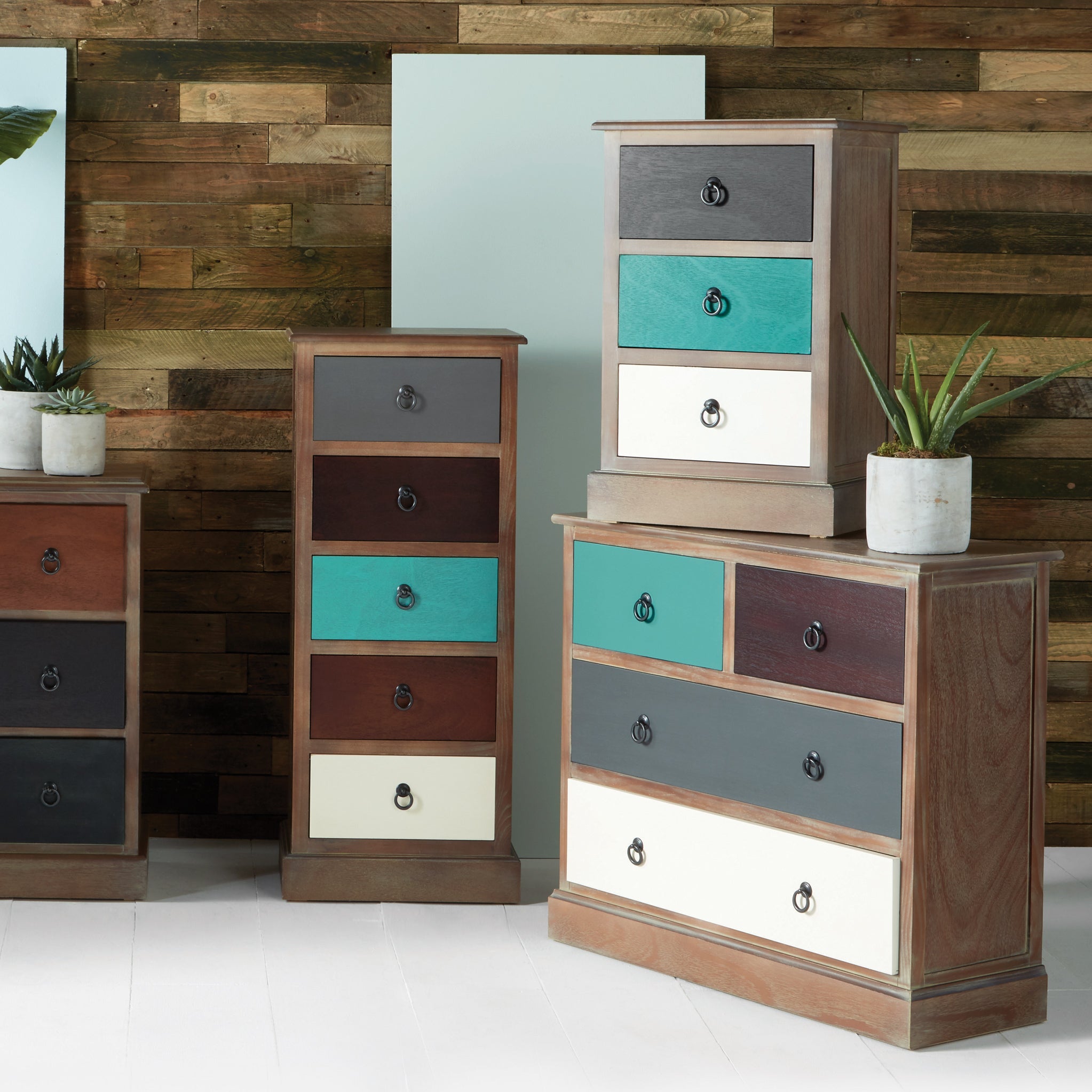 Loft Pine 5 Drawer Tallboy