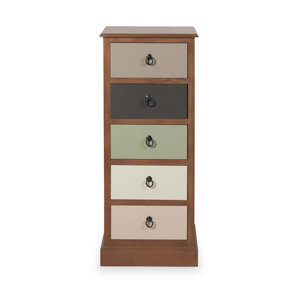 Loft Pine 5 Drawer Tallboy