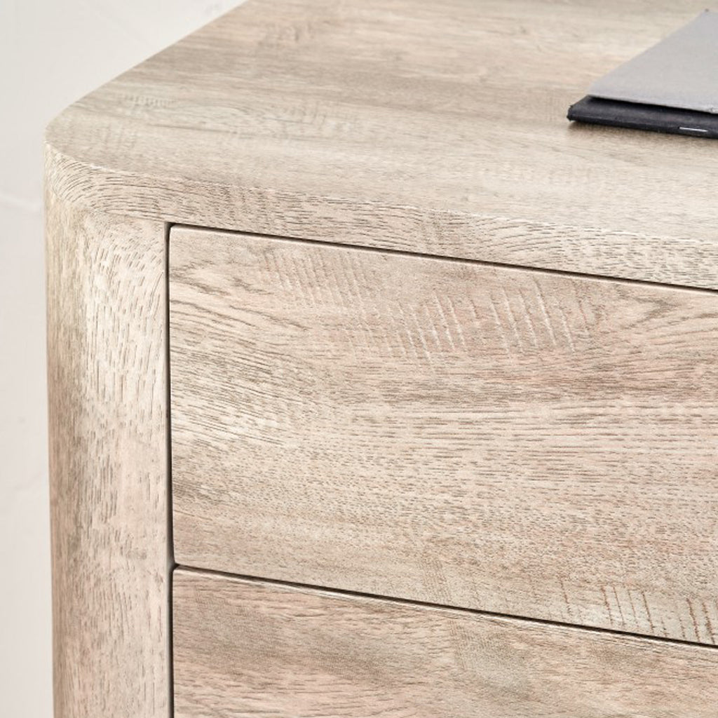 Ukiah Oak Effect 5 Drawer Tallboy