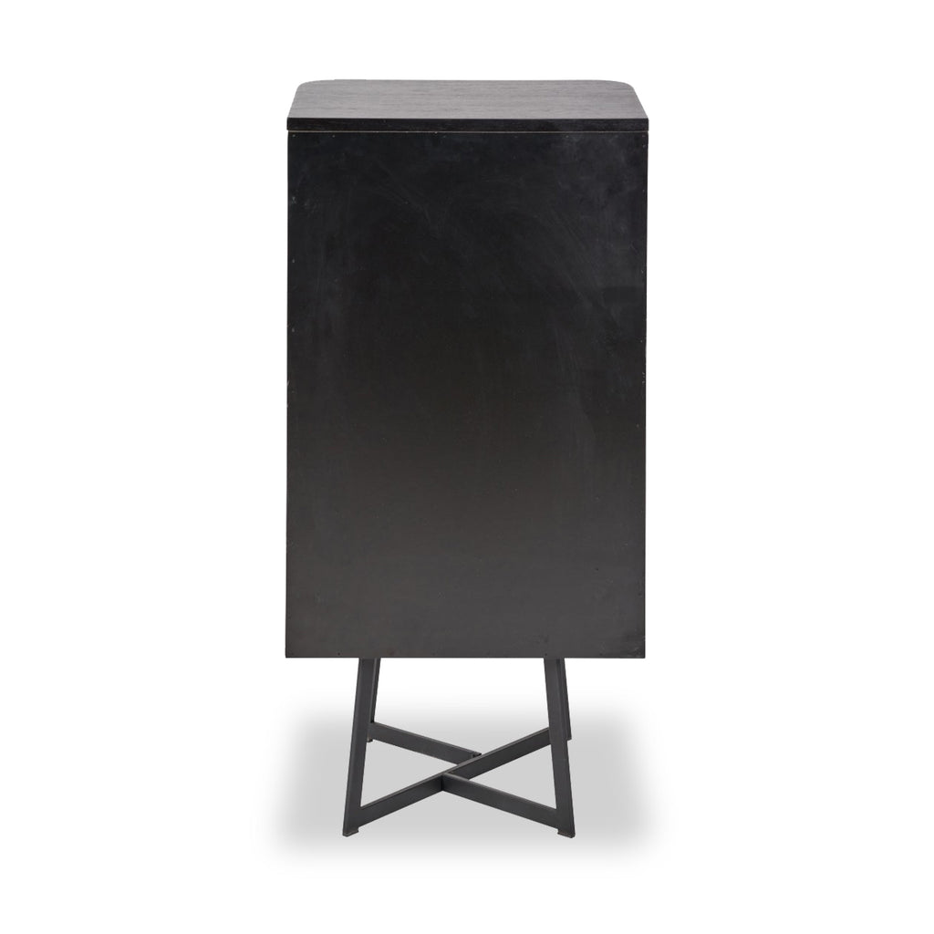 Ukiah Black Ash 5 Drawer Tallboy