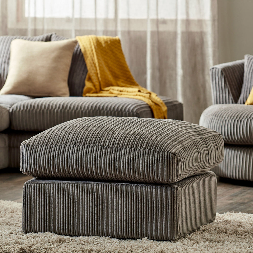 Bletchley Jumbo Cord Footstool