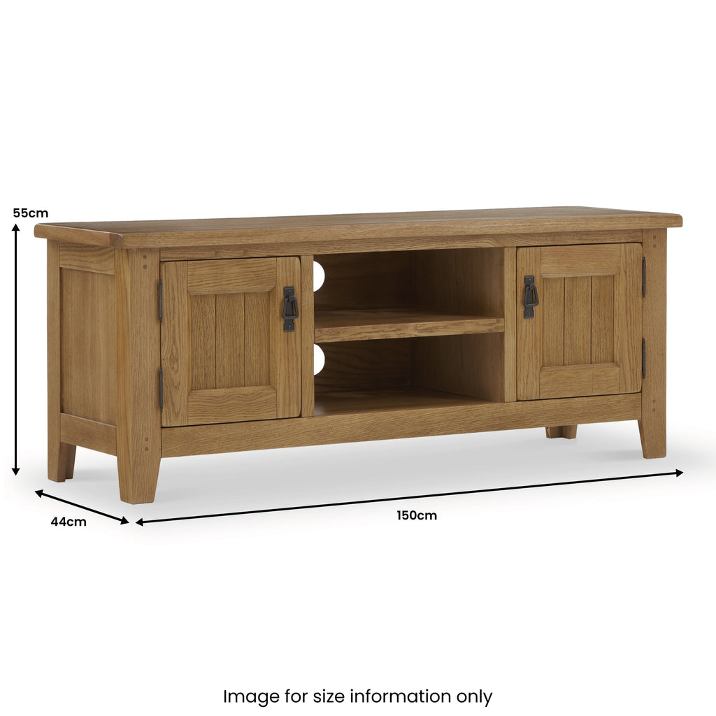 Broadway Oak 150cm TV Unit