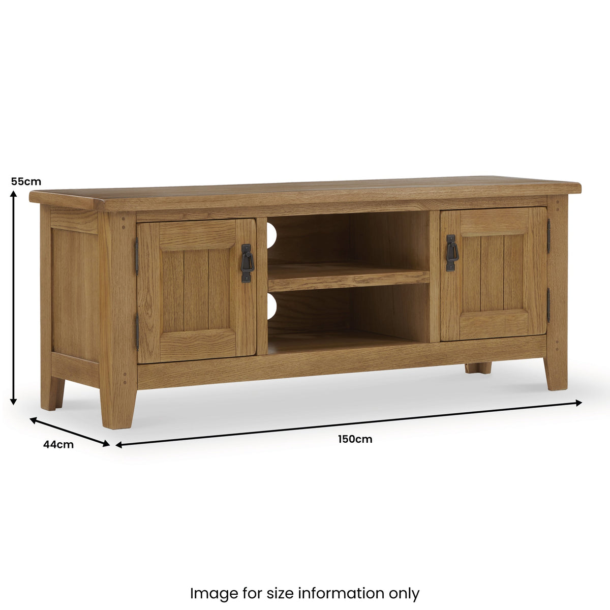 Broadway Oak 150cm TV Unit