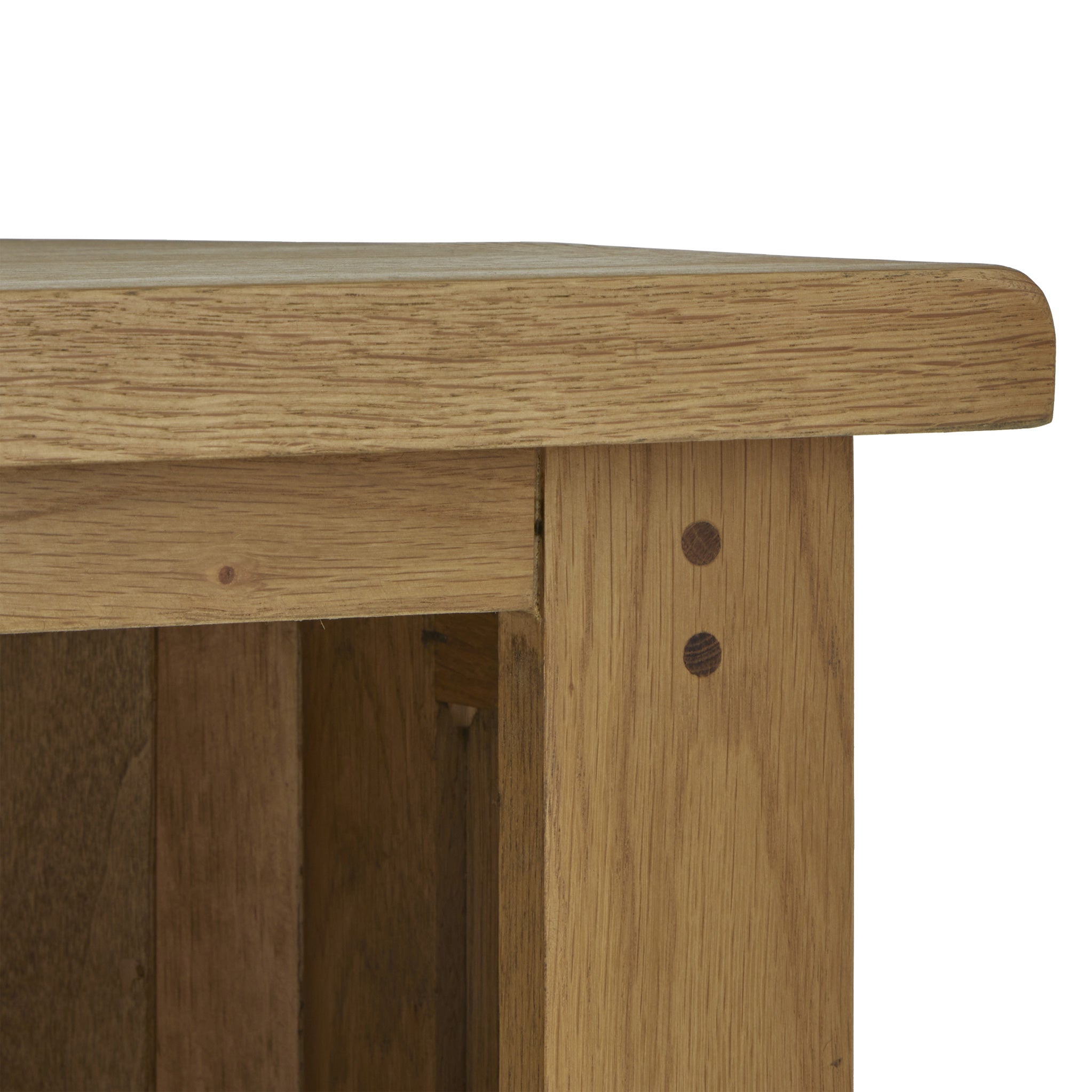 Broadway Oak Corner TV Unit with Drawer