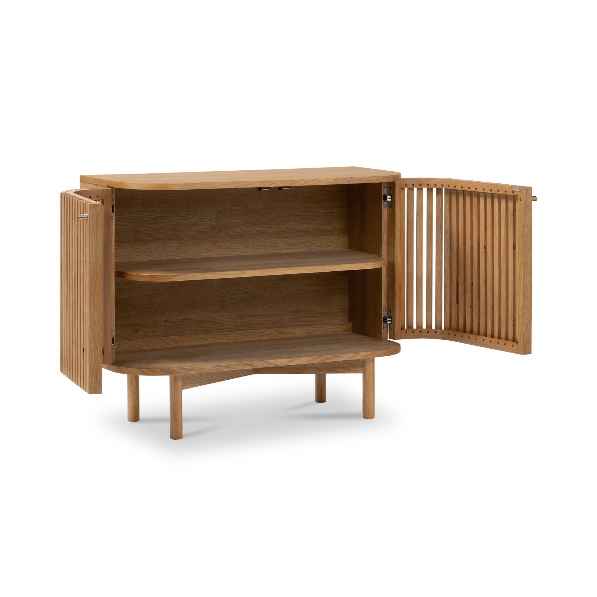 Shorwell Oak Slatted Small Sideboard