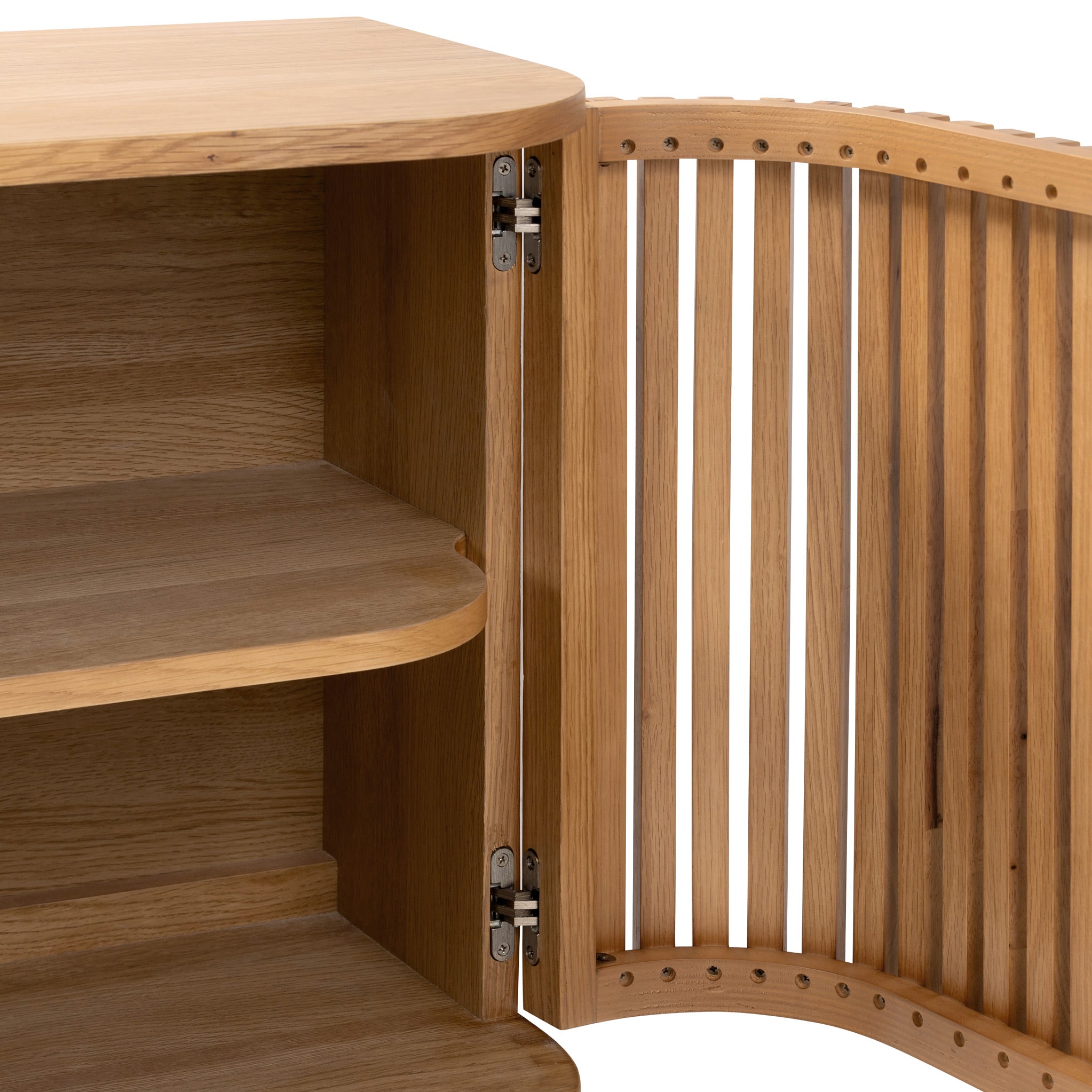 Shorwell Oak Slatted Small Sideboard