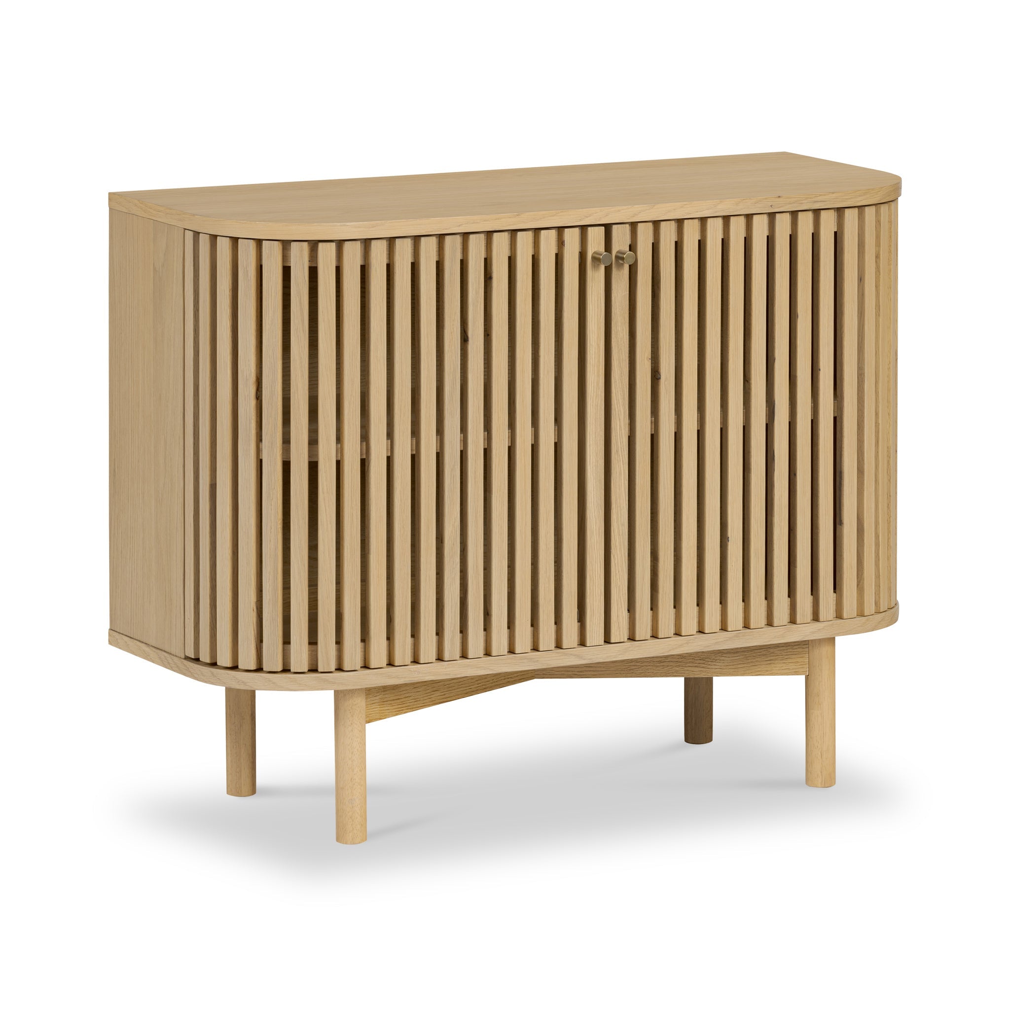 Finch Oak Slatted Small Sideboard