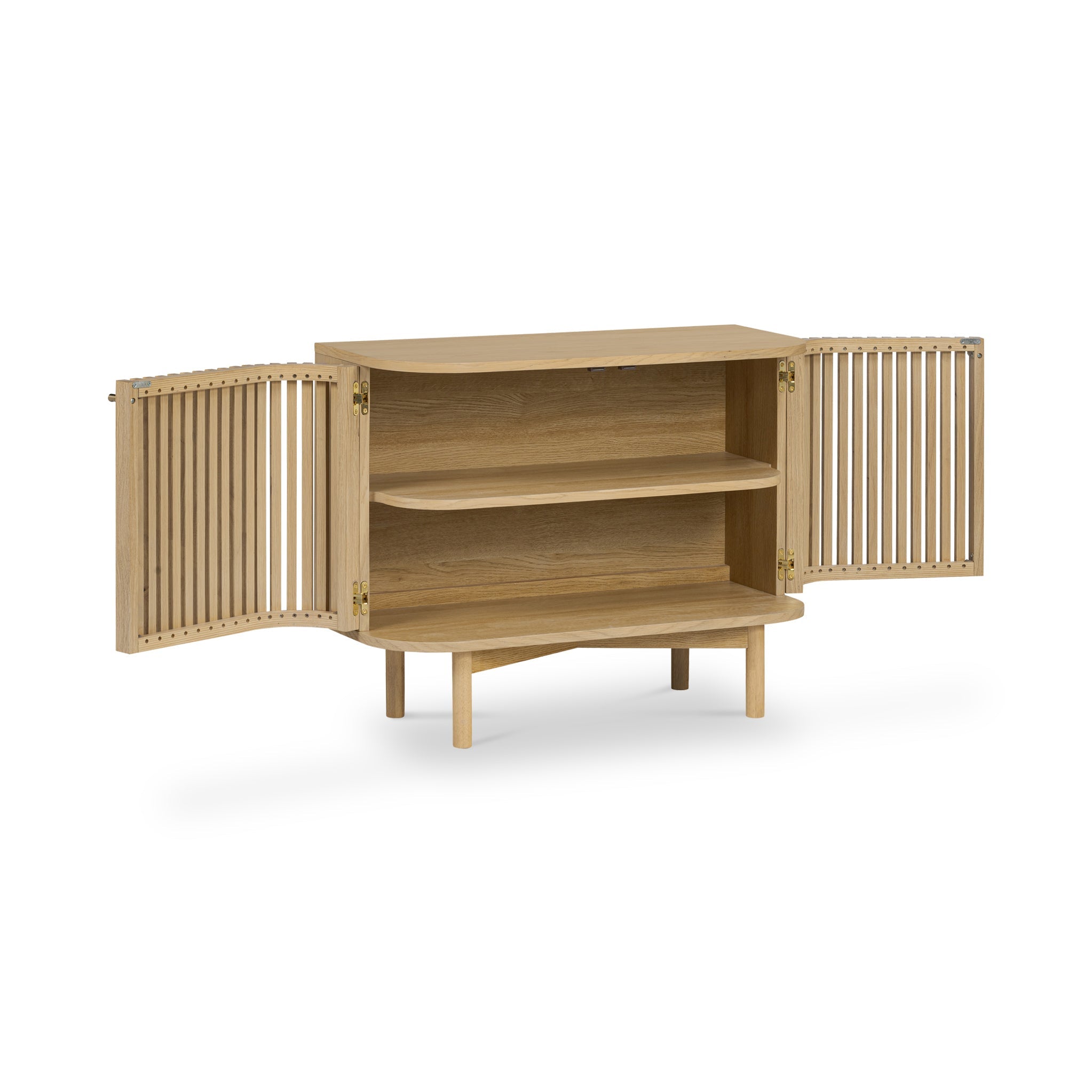 Finch Oak Slatted Small Sideboard