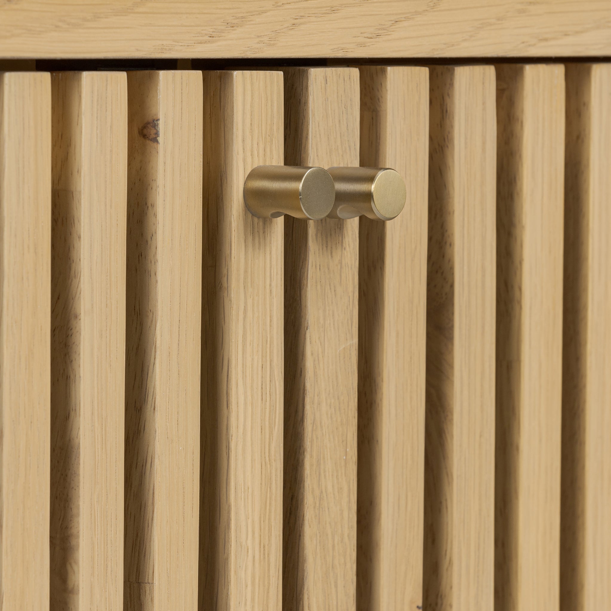 Finch Oak Slatted Small Sideboard