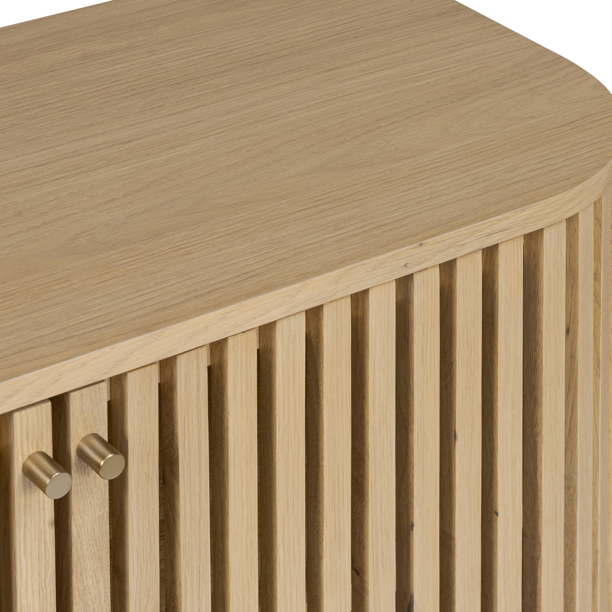 Finch Oak Slatted Small Sideboard