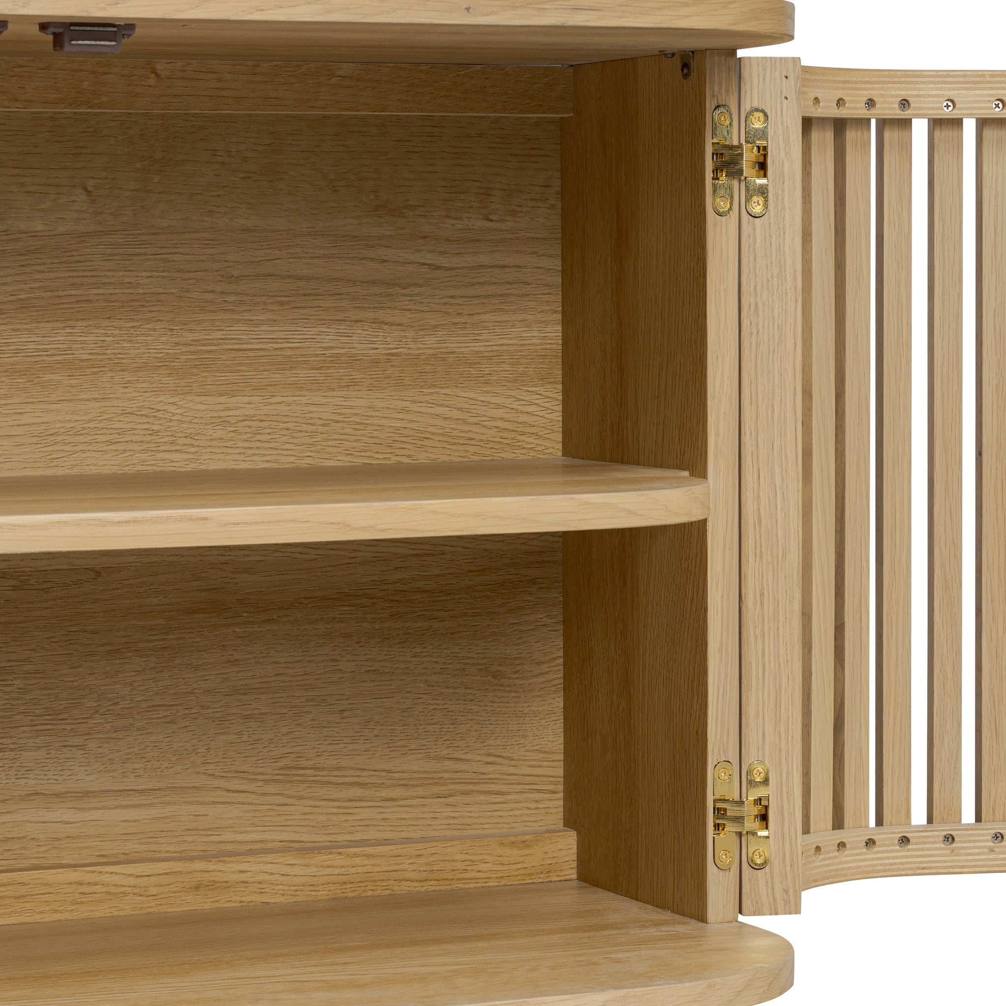 Finch Oak Slatted Small Sideboard