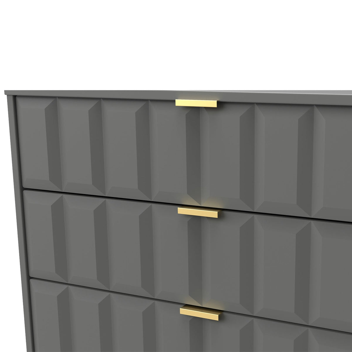 Harlow 3 Drawer Chest with Gold Hairpin Legs