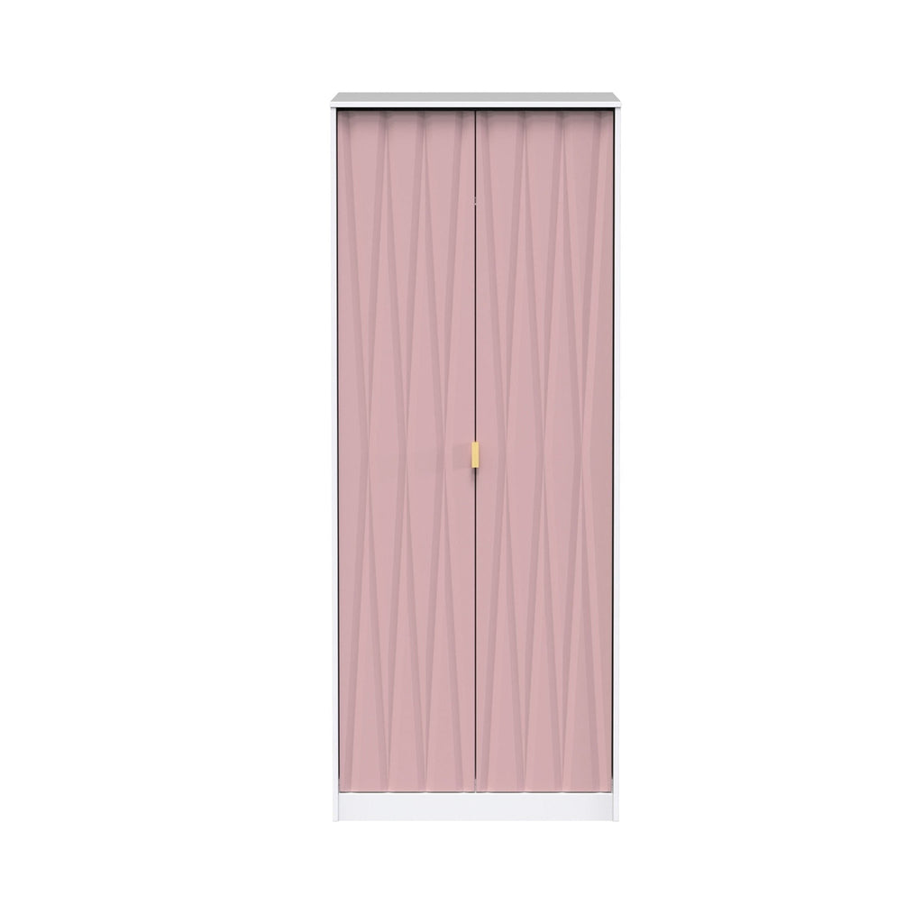 Geo Panelled 2 Door Wardrobe