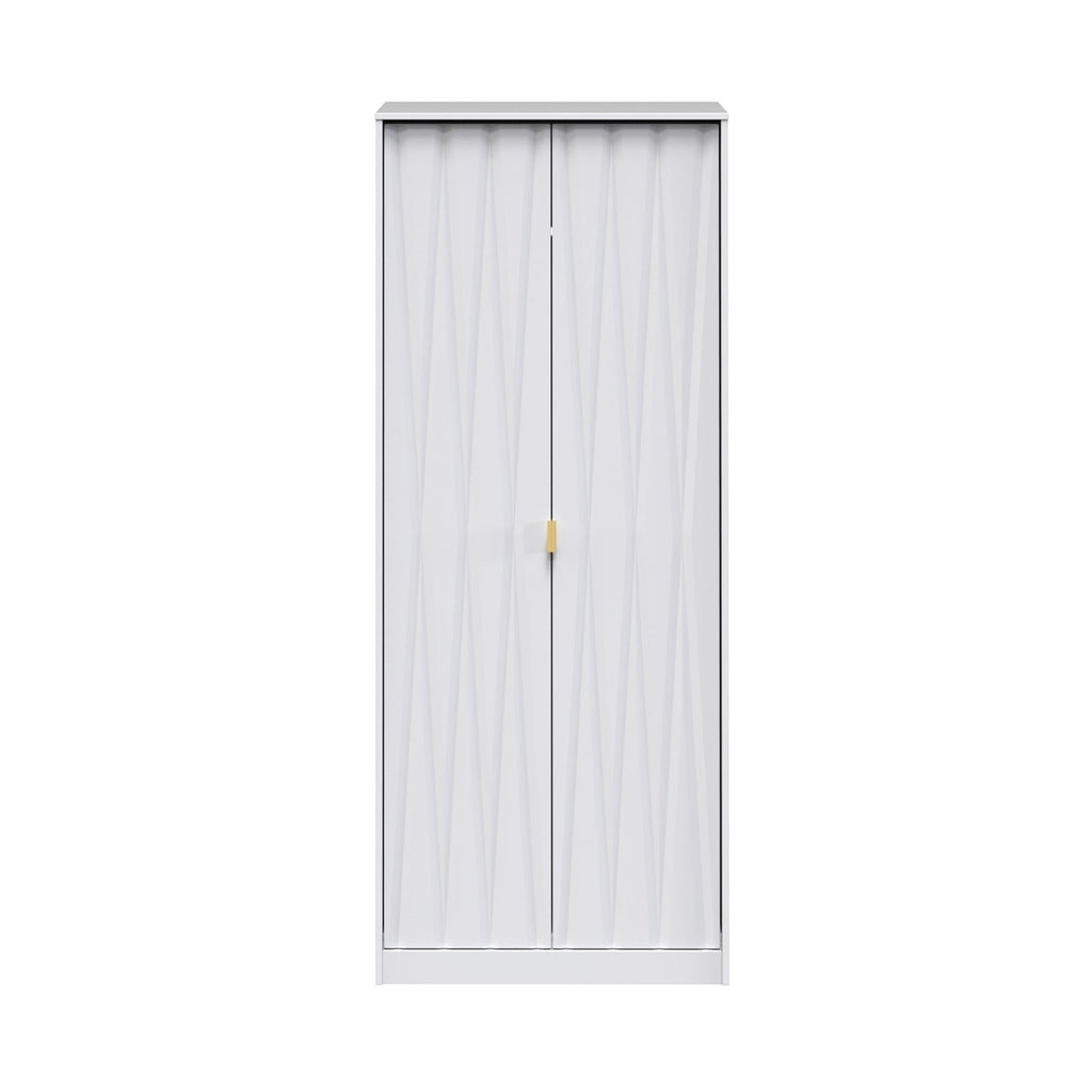 Geo Panelled 2 Door Wardrobe