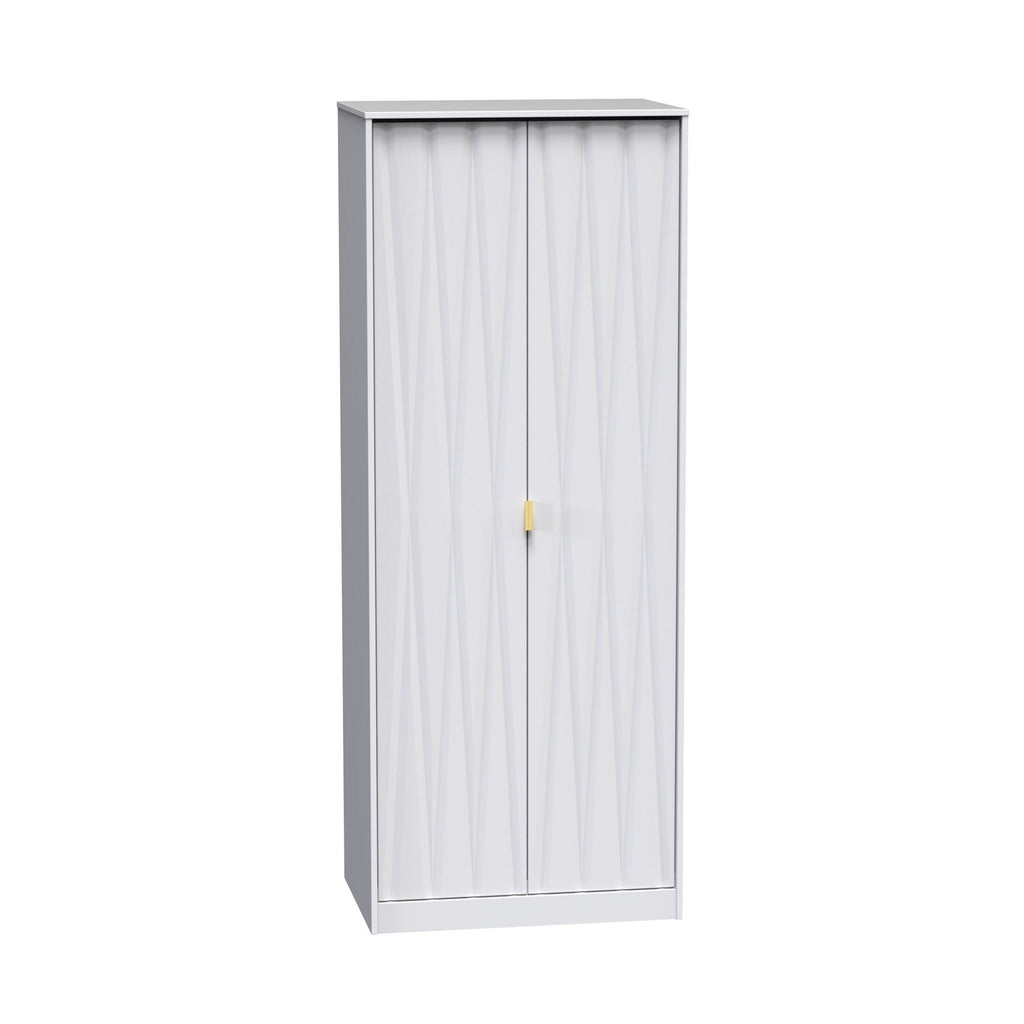 Geo Panelled 2 Door Wardrobe