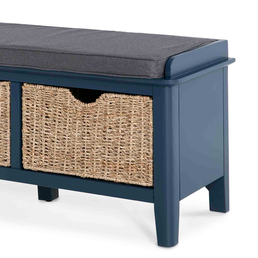 Stirling Blue Storage Bench