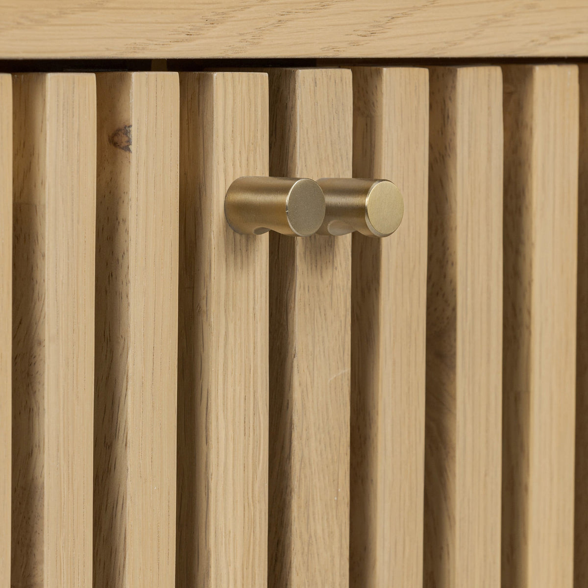 Finch Oak Slatted Storage Bench
