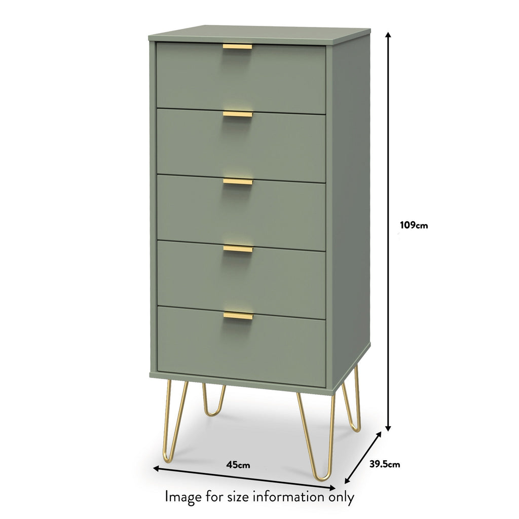 Moreno 5 Drawer Tallboy