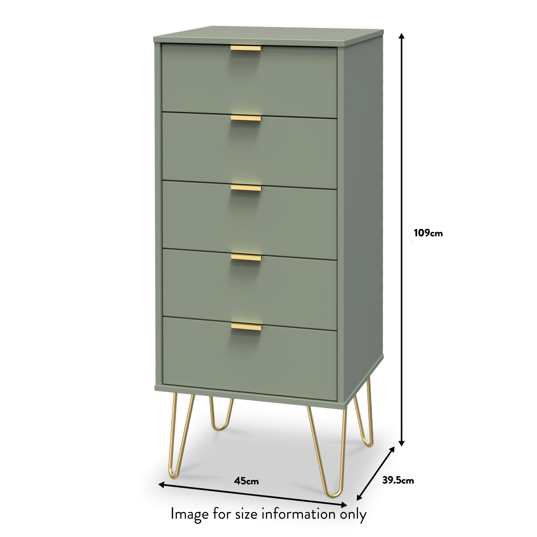 Moreno 5 Drawer Tallboy