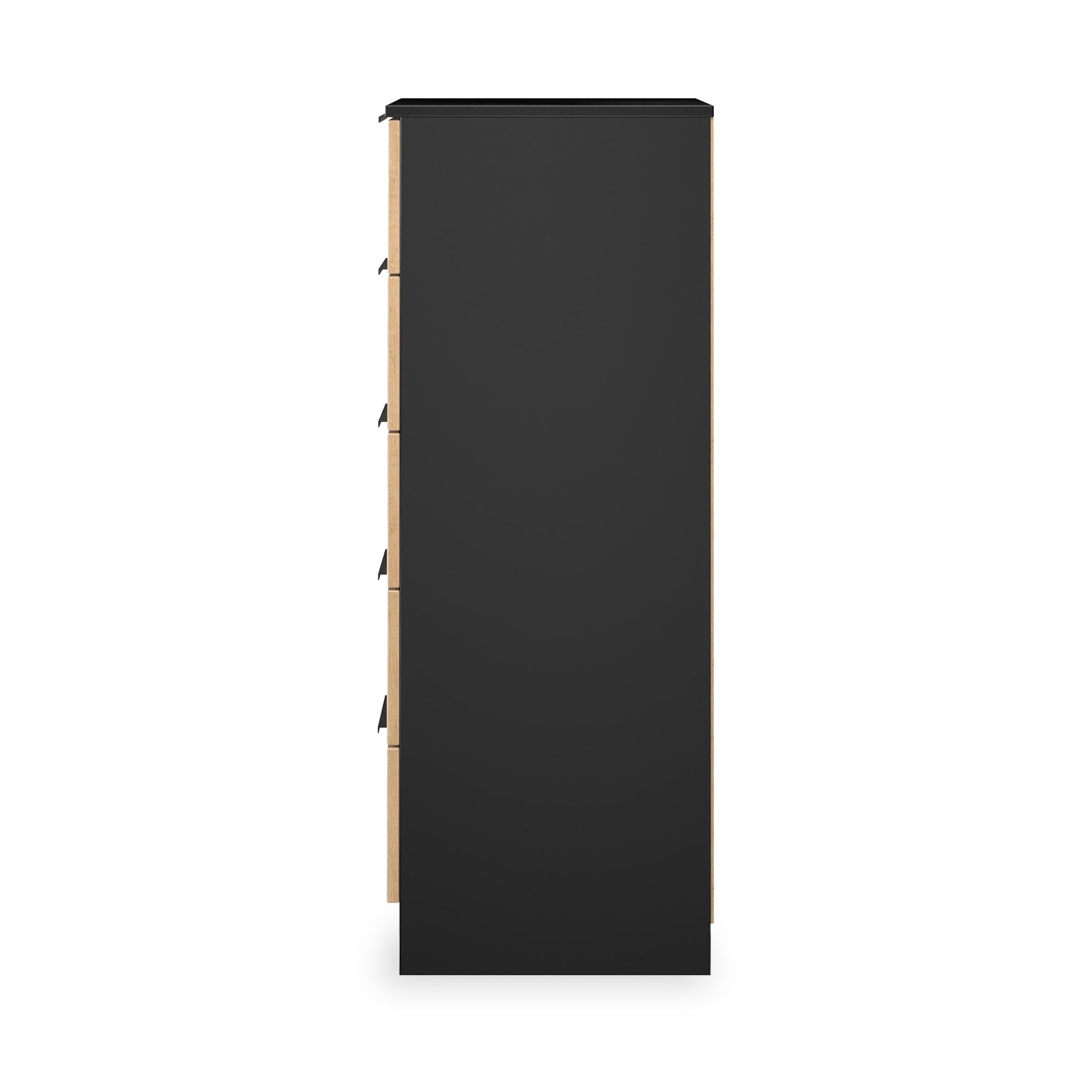 Jago Slatted Effect 5 Drawer Slim Tallboy