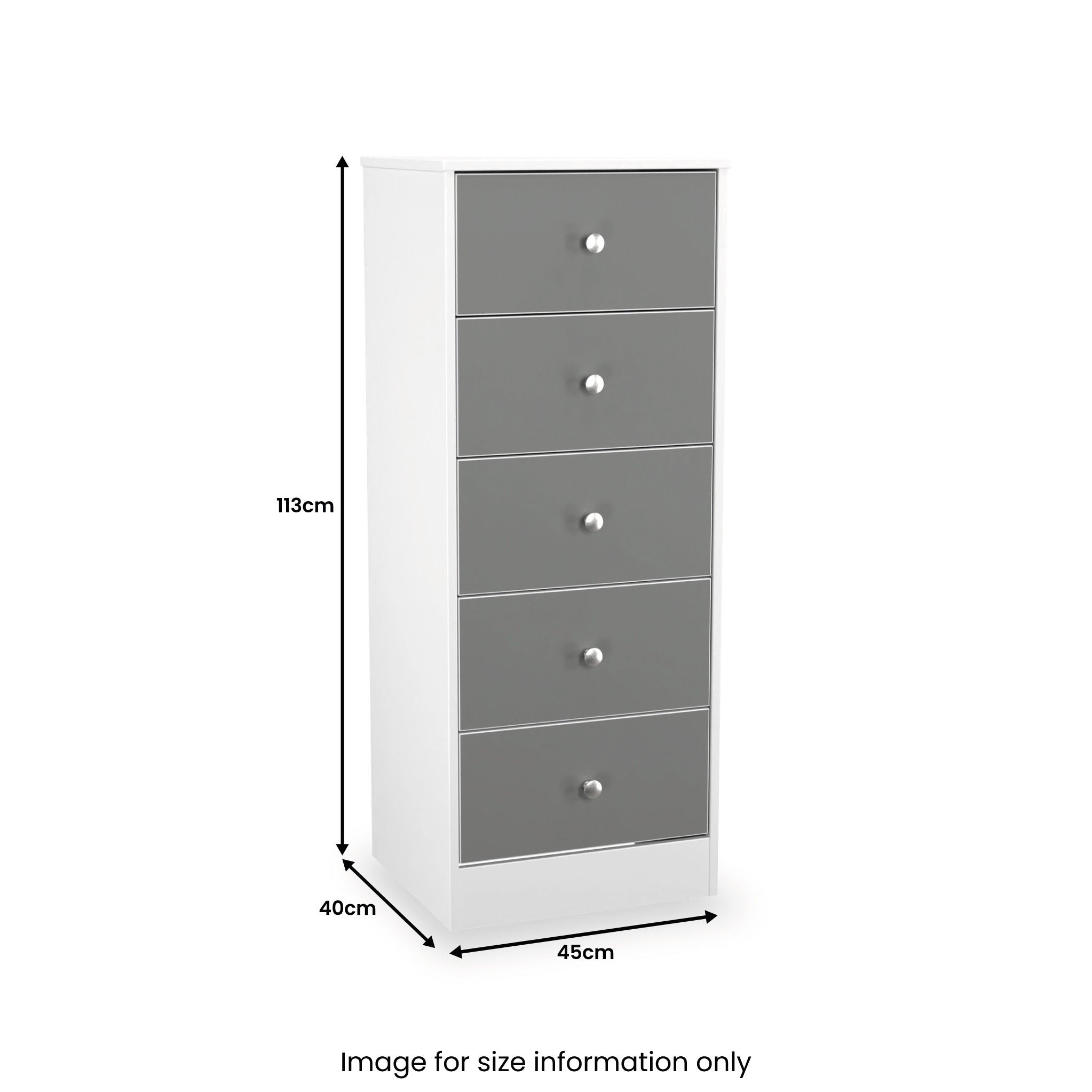 Bennet 5 Drawer Tallboy Chest