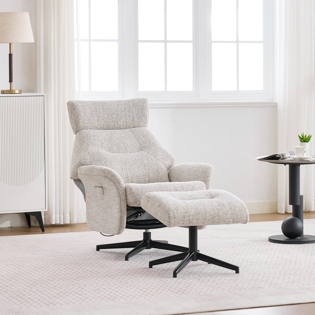Marlowe Swivel Chair and Footstool