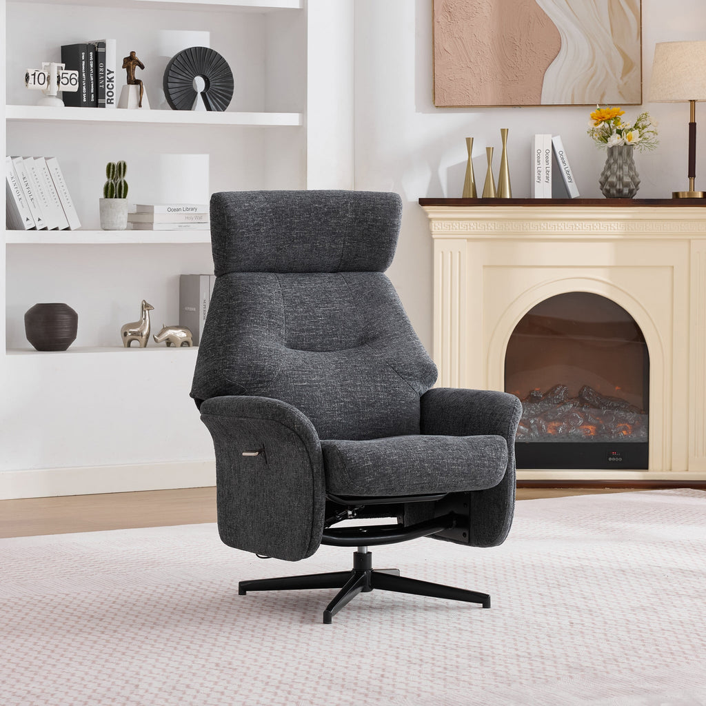 Marlowe Swivel Chair and Footstool