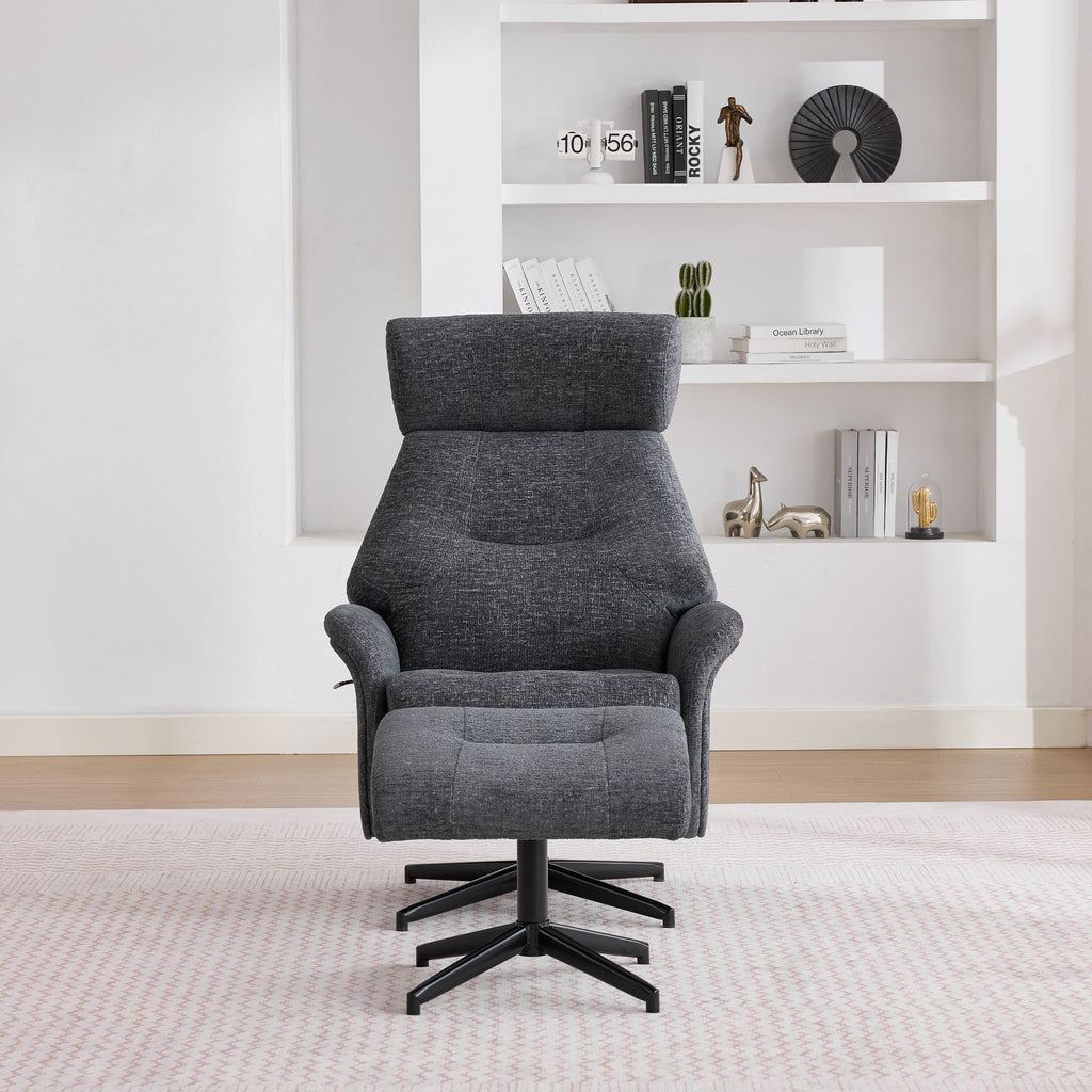Marlowe Swivel Chair and Footstool