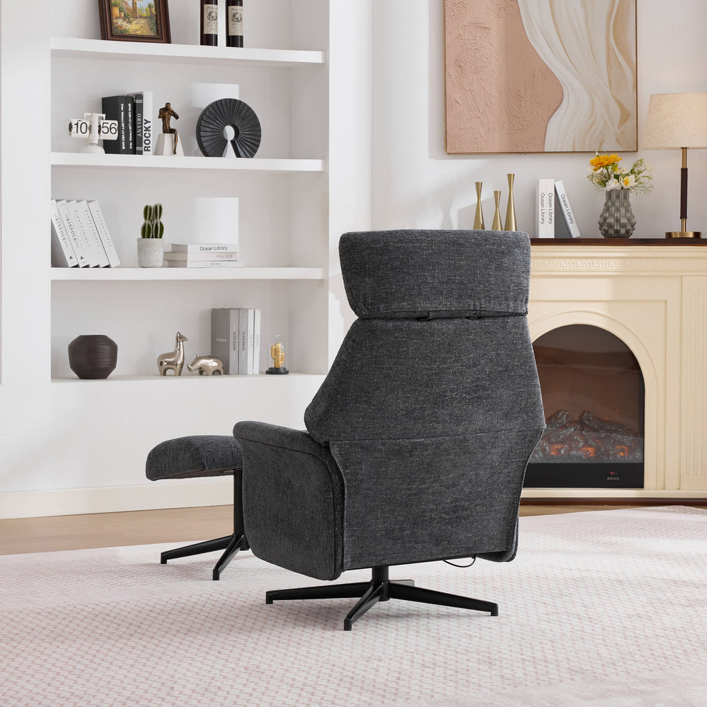Marlowe Swivel Chair and Footstool