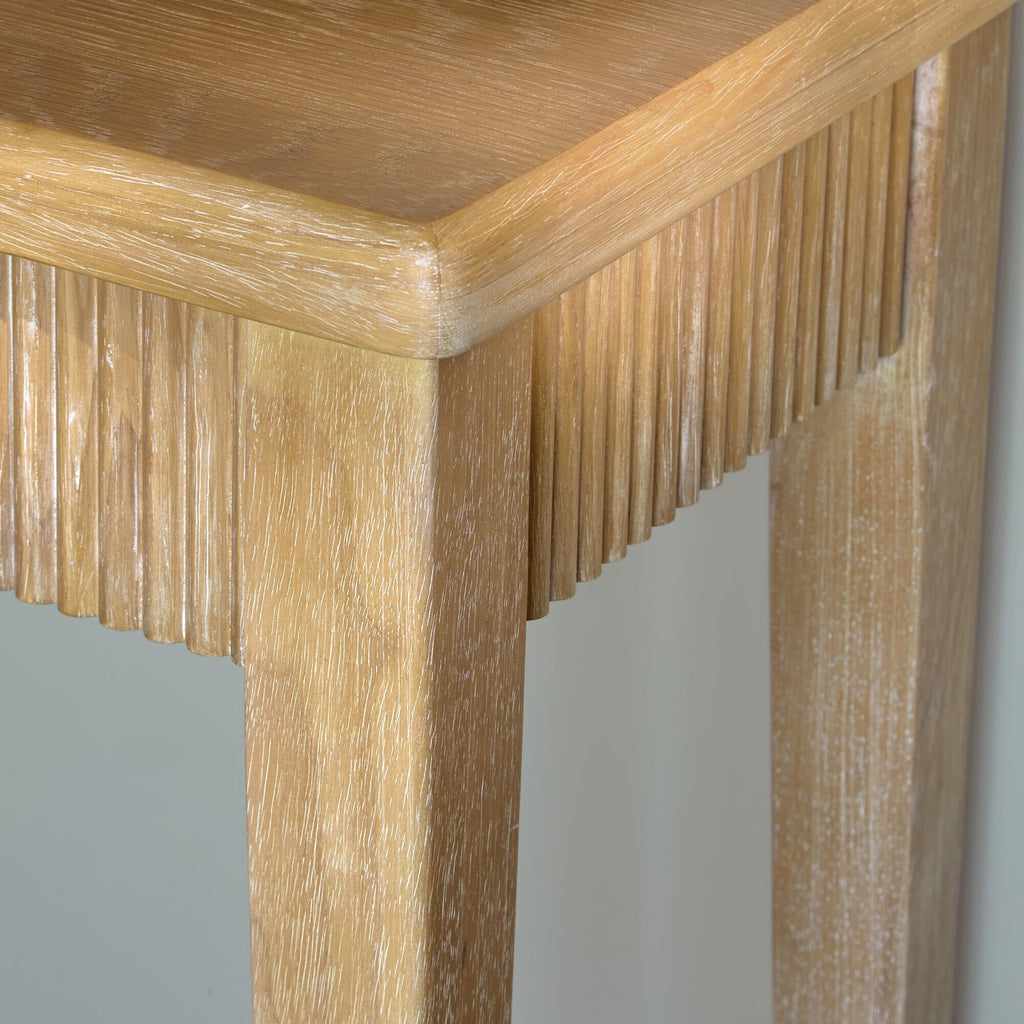 Raleigh Whitewash Console Table