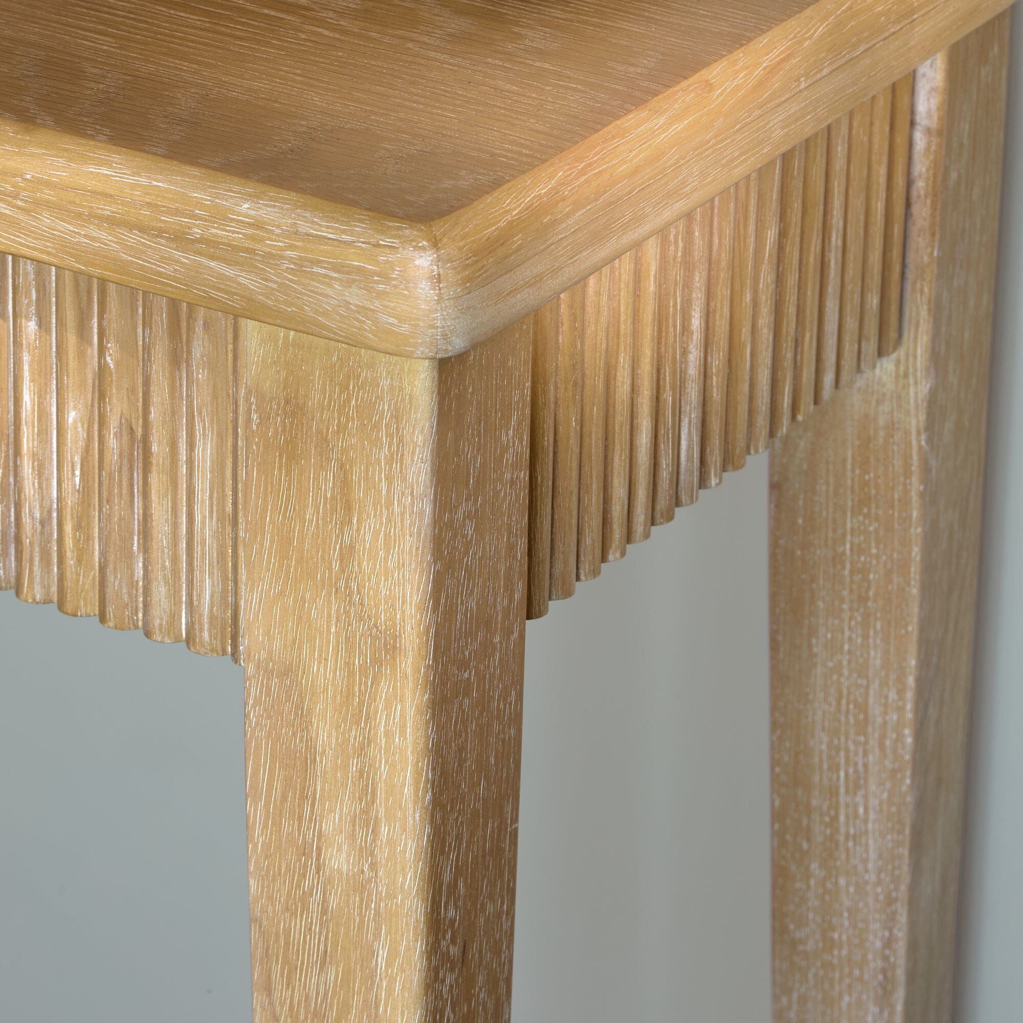 Raleigh Whitewash Console Table
