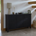 Raleigh 3 Door Large Sideboard - Black
