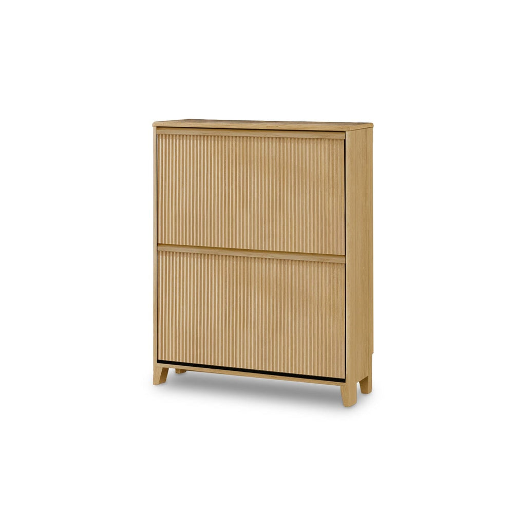 Raleigh Shoe Cabinet - 2 Door - Whitewash