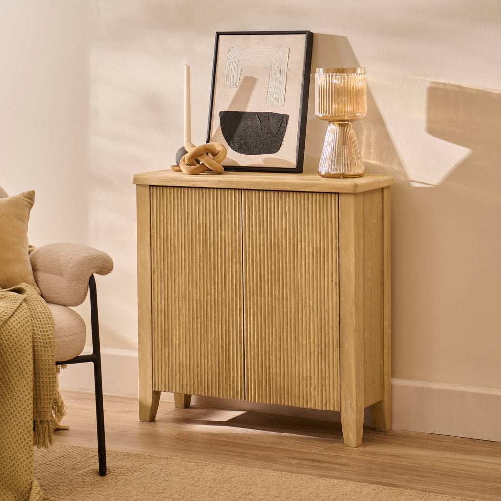 Raleigh 2 Door Small Sideboard - Whitewash