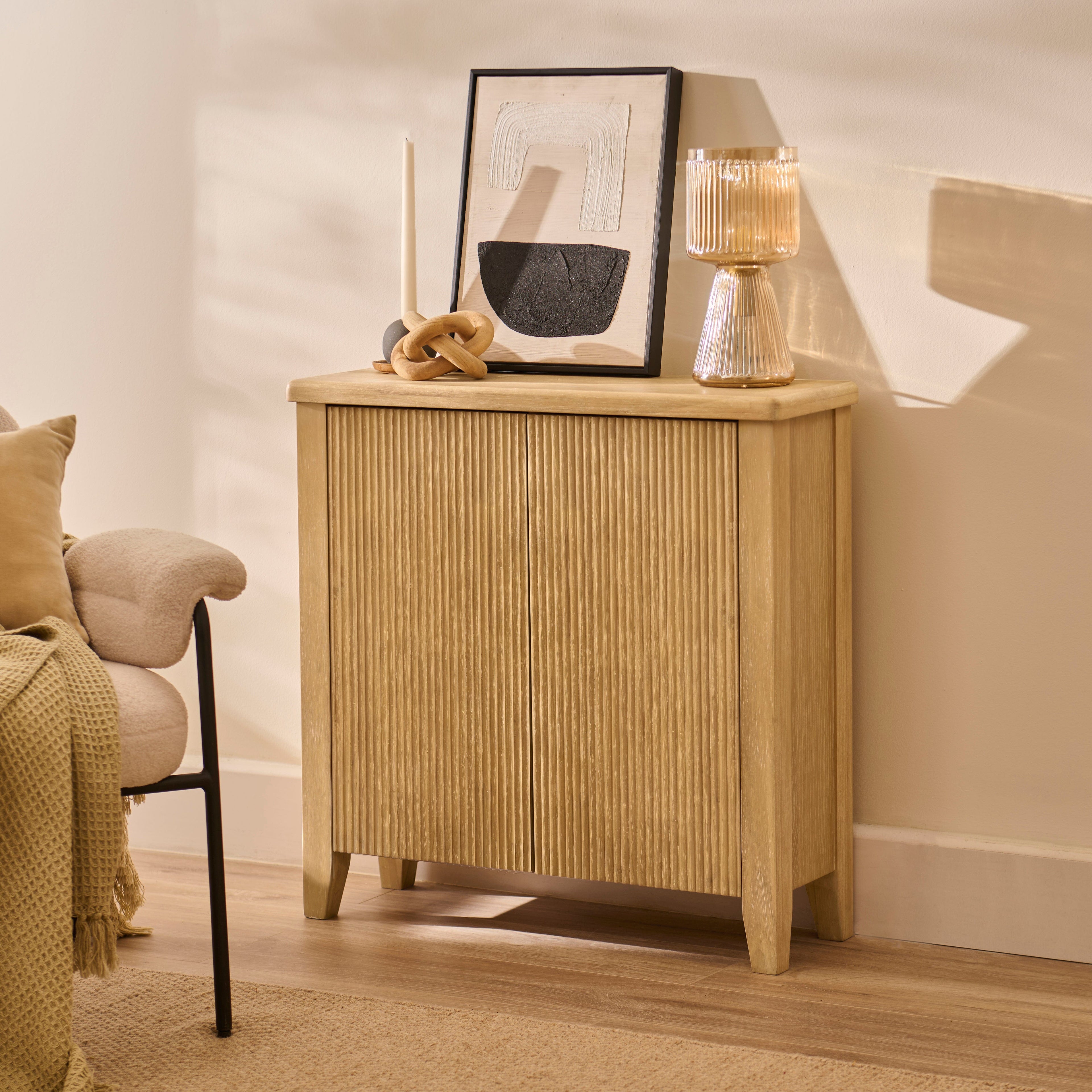 Raleigh 2 Door Small Sideboard - Whitewash