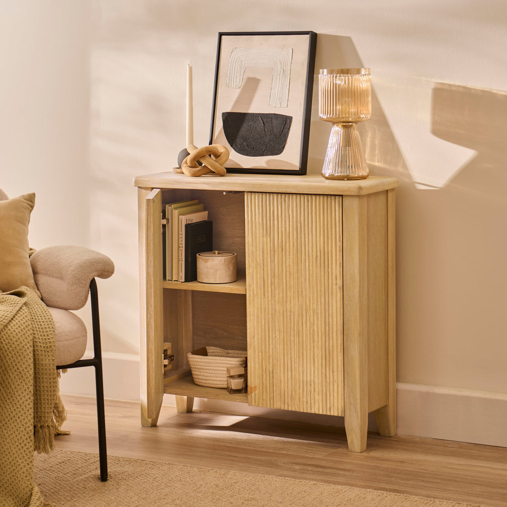 Raleigh 2 Door Small Sideboard - Whitewash
