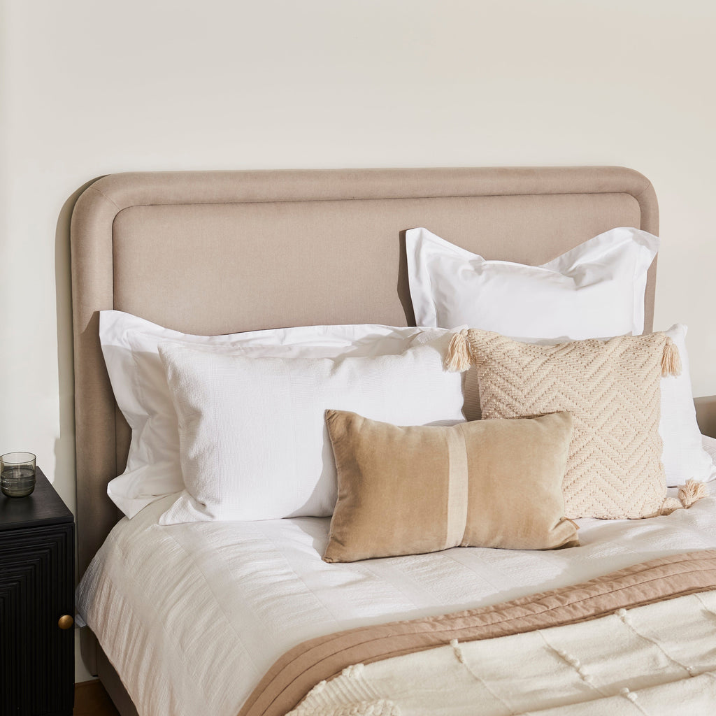 Robyn King Ottoman Bed - Soft Beige