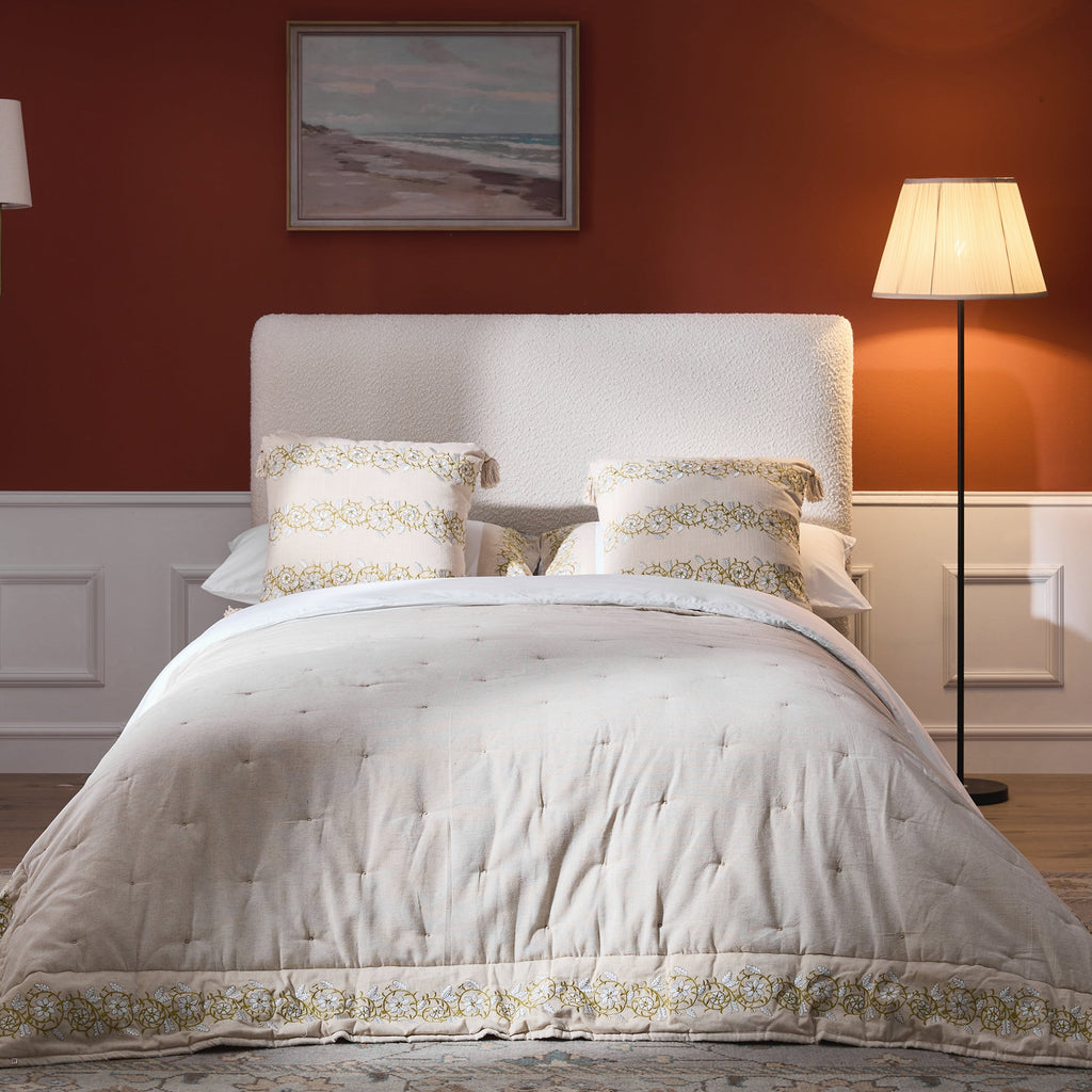 Magda Fold-Out Small Double Bed in an Ottoman, Beige Boucle